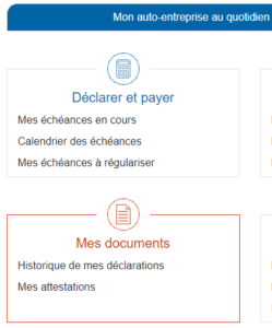 accès historique déclarations site urssaf